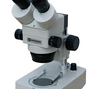 Stereo Microscoop zoom BINO + stand met donker/helderveld spiegel en LED